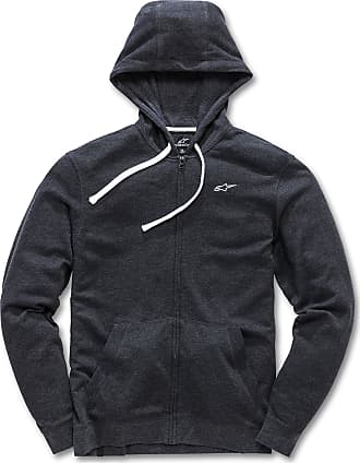 Black//White X-Large XL Alpinestars AGELESS II Fleece Zip-Up Hoody Sweatshirt