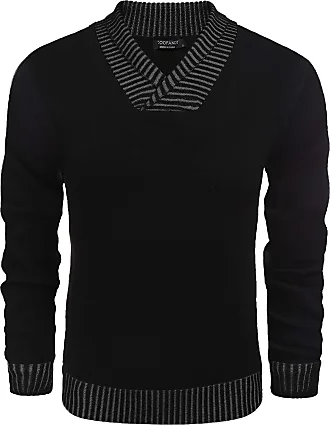 COOFANDY Men's Slim Fit Turtleneck Sweater Casual Pullover Sweater Basic  Twist Patterned Knitted Sweater, Black, X-Large : : Clothing,  Shoes & Accessories