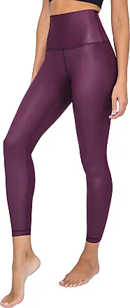 90 Degree By Reflex - Women's Polarflex Fleece Lined High Waist Legging -  Potent Purple - Medium
