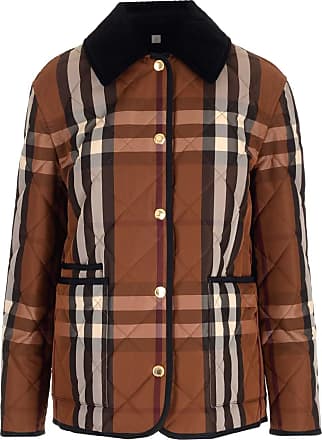 Womens Jackets Burberry Jackets Burberry Mohair Wool-blend Faux Fur Jacket in Brown 