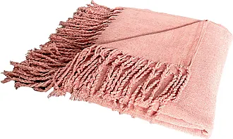 Manta rosa de pelo sintético 170x130