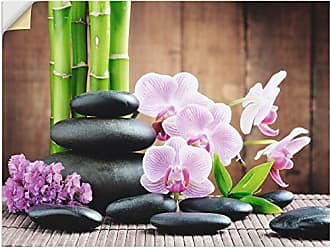 Magnettafel Pinnwand mit Motiv Blumen Natur Orchidee in pink Zen 