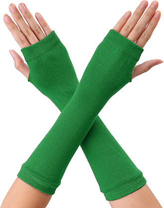 ALLNOWA Adult Unisex Elbow Length Spandex Fingerless Long Gloves Costume Glove One Size Fits All 