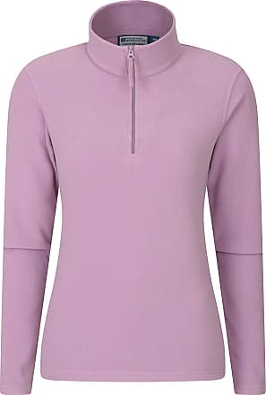 Breathable Mountain Warehouse Idris Contrast Mens Fleece for Spring Quick Drying Jacket Walking Lightweight Sweatshirt Warm /& Cosy Antipill Shirt Half Zip Top
