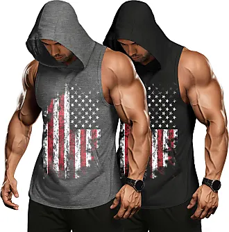  Funny Fishing Shirts for Men Men's Muscle T-Shirt Sleeveless  Muscle Tank Classic Muscle Tee Top for Men Casual Stylish Summer Graphic  Vintage Pack Tees Fashion American Flag Shirts for Men 