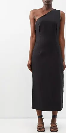 Black Antonia halterneck crepe dress, Haight