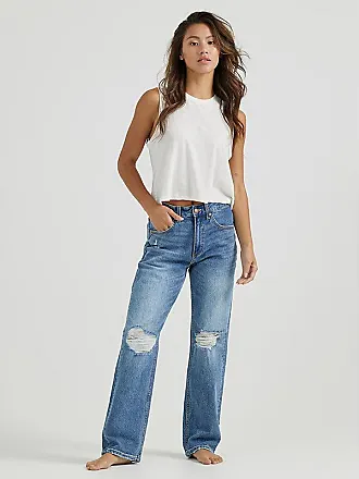 LEXI I LIGHT WASH RIPPED KNEE HIGH WAIST MOM JEANS – EditTheLabel