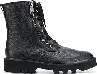 calvin klein black leather boots