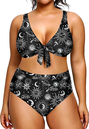 Yonique Women Plus Size One Piece Swimsuits with Skirt V Neck Floral  Printed Swimdress Cutout Bathing Suits : : Clothing, Shoes &  Accessories