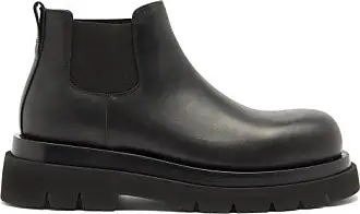 BOTTEGA VENETA  'Tire' Platform Tread Sole Leather Chelsea Boots