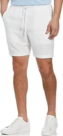 Cubavera Men's Flat-Front 9 Linen Blend Shorts - Silver Lining