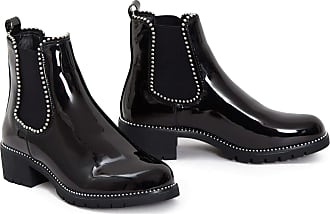 black patent chelsea boots ladies