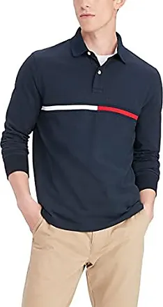 Tommy Hilfiger Polo Shirt Mens Size Small Navy Blue Custom Fit Stretch  Pique