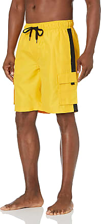 FABRIX1 Synthetic Paul & Shark Mens Clothing Beachwear Boardshorts and swim shorts Striped Polyester Swim Shorts in Yellow for Men 