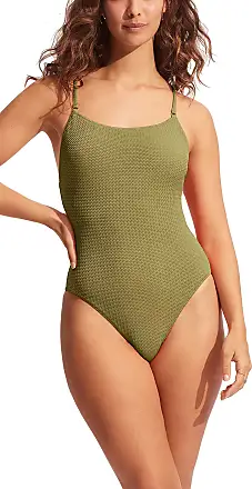 Seafolly Women's Standard Dd Cup One Piece Swimsuit with Belt Detail