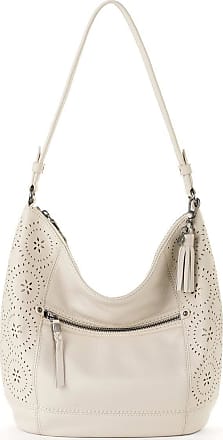 The Sak Sequoia Hobo Bag in Leather, Soft & Slouchy Silhouette, Timeless & Elevated Design, Stone Mandala Perf II