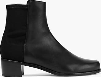 Stuart Weitzman Easy On leather and neoprene ankle boots - Black - EU 40.5