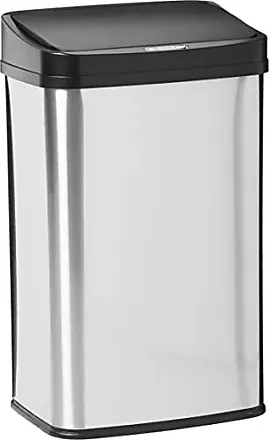 NINESTARS 13 Gal. Stainless Steel Touchless Metal Household Trash