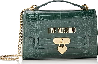 Love Moschino Borsa Quilted Pu Bottiglia Shoulder Bag in Green Blue Womens Bags Shoulder bags 
