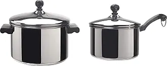 Farberware Classic Stainless Steel Covered Saucepan with Boiler 2 Qt 