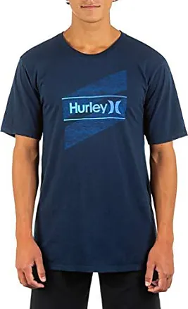 Hurley Men's Boxed Logo Fleece Pullover Hoodie, Diffused Blue