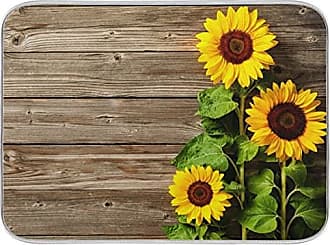 Sunflower Dish Drying Mat for kitchen Counter Large Microfiber Dish Drying  Ma