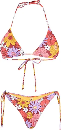 Swim Vcay Plus Palm Tree Print Bikini Set Halter Triangle Bra & High  Waisted Bottom & Cover Up Dress 3 Piece Bathing Suit. Size : XL $80.
