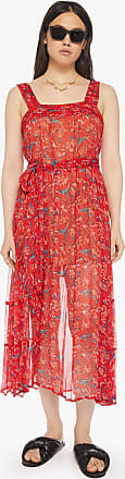 Natalie Martin Kate Dress Watercolor Vermillion in Red - Size X-Large (also in XS, S,M, L)