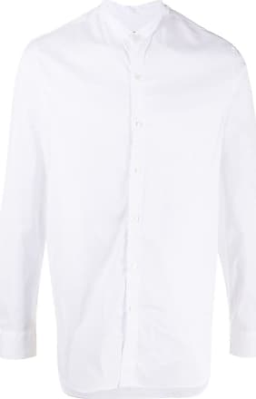 armani collarless shirt