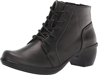 Easy Street Womens Zelene Lace Up Bootie Ankle Boot, Black, 7.5 Narrow