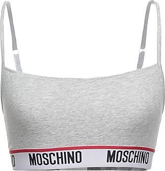 Moschino Cotton Brief in Light Grey White Womens Lingerie Moschino Lingerie 