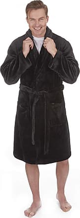 Tom Franks Mens Plain Supersoft Calf Length Bath Robe Dressing Gown