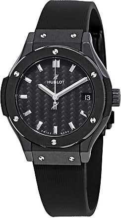 Hublot Classic Fusion Mat Black Dial Ladies Diamond Watch  581.NX.1171.RX.1104 - Watches, Classic Fusion - Jomashop