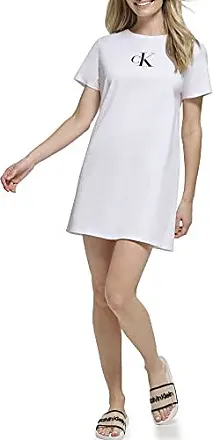 Calvin Klein Womens Short Sleeve Logo T-Shirt Dress