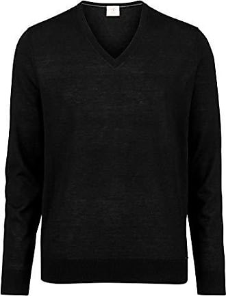 H&M Oversized-Pullover John mit V-Ausschnitt in Schwarz für Herren Herren Bekleidung Pullover und Strickware V-Ausschnitt Pullover 