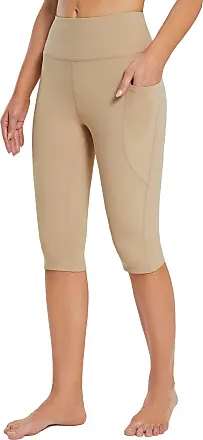 BALEAF Women's Yoga Capri Pants with Pockets | Straight Wide Leg Crop  Workout Pants