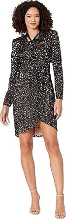 Bcbgmaxazria Printed Animal Satin Burnout Dress