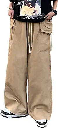 Pantalon cargo femme style punk multi poches cordon de serrage pantalon  jambe dr