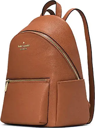 Kate Spade Leila Medium Warm Gingerbread Pebbled Leather Backpack Bookbag |  eBay