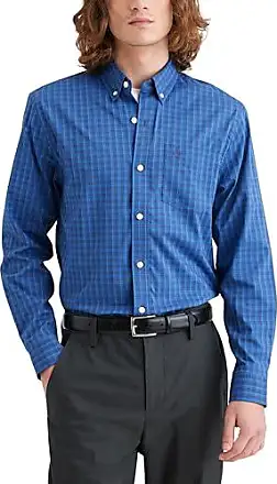 Dockers Men's Regular Fit Long Sleeve Casual Shirt (Regular and Big &  Tall), Aqua Green - Gingham Plaid, Small : : Clothing, Shoes &  Accessories