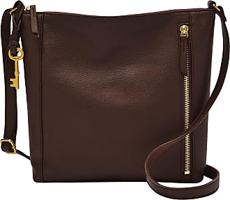 Fossil Ava Flap Crossbody Shoulder Bag Cordovan Brown Pebble Leather $158 NEW 