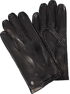 Accessoires Handschuhe Lederhandschuhe Italienische Designer Handschuhe von Pusateri Firenze Echtleder schwarz Leder Gr M\/L 