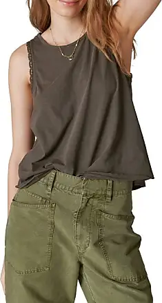 Lucky Brand womens Sleeveless Scoop Neck Swing Cami Top Blouse, Multi,  X-Small US at  Women's Clothing store