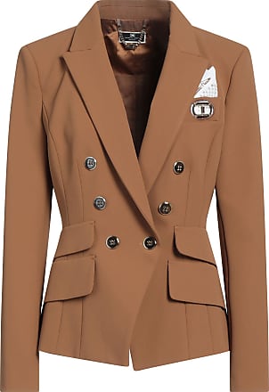 Single breasted blazer di Elisabetta Franchi in Blu Donna Abbigliamento da Giacche da Giacche sportive eleganti e blazer 