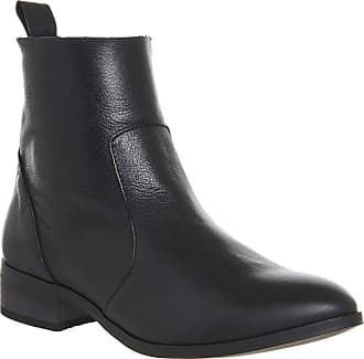 office ashleigh black leather calf croc boots