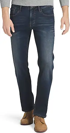 IZOD Men's Denim Jeans - Ultrasoft Stretch Denim Straight Fit Jeans for Men  