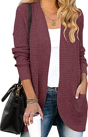 SheIn Women's Long Sleeve Open Front Crop Cardigan Drop Shoulder Shrug  Ribbed Knit Bolero Sweater, Solid Brown, Small : : Clothing, Shoes  & Accessories