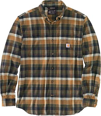 Carhartt 105702 Loose Fit Midweight Plaid Shirt for Men | Navy | Size Medium/R