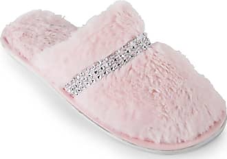 Ladies Gorgeous Chenille Fleece Cosy Soft Fur Lined Mule Slippers Sizes UK 3-8