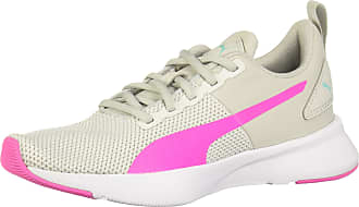 pink and white puma shoes